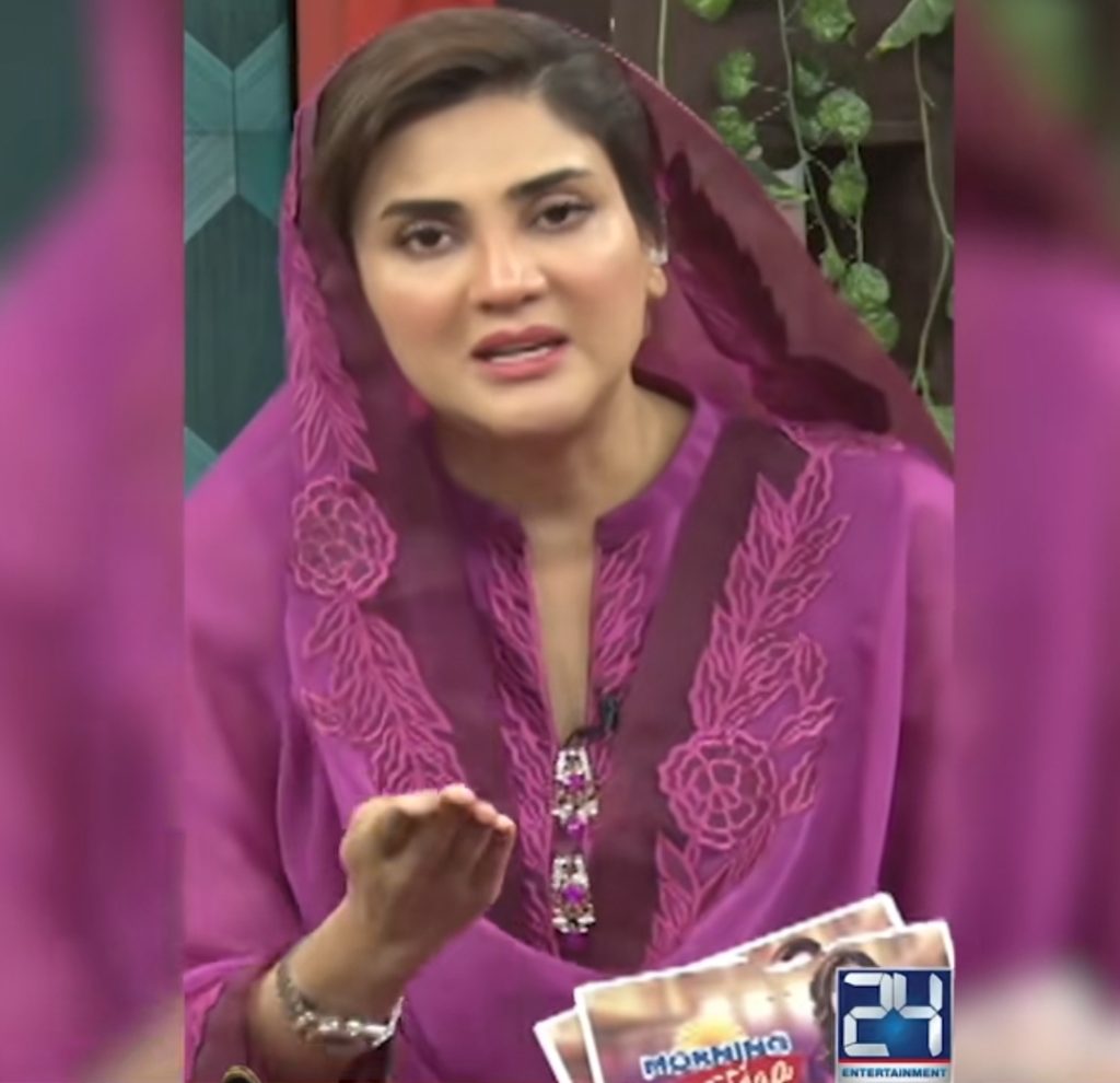 Fiza Ali Schools a Teenage Girl in Live Morning Show