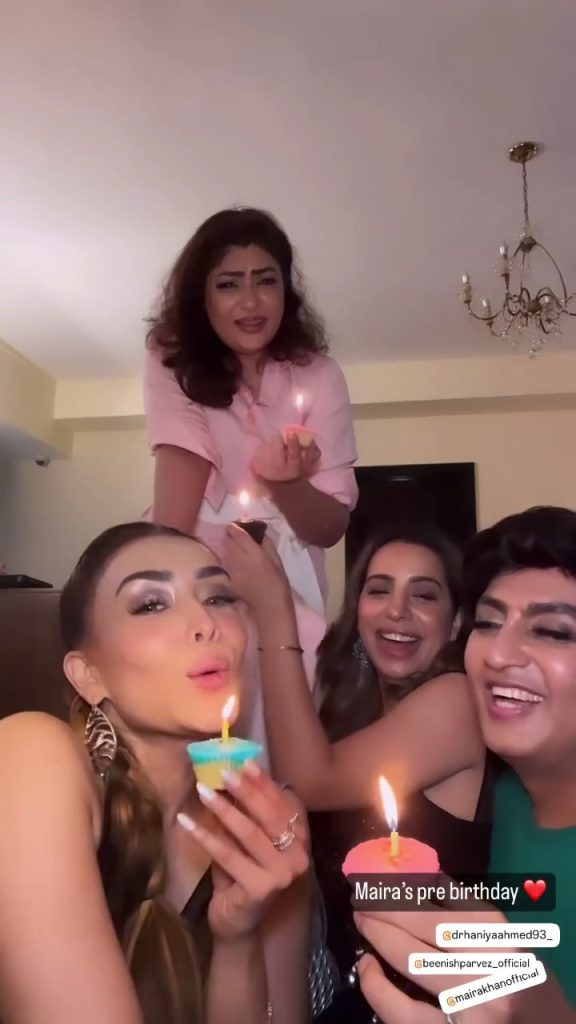 Maira Khan Celebrates Blingy Pre-Birthday With Friends