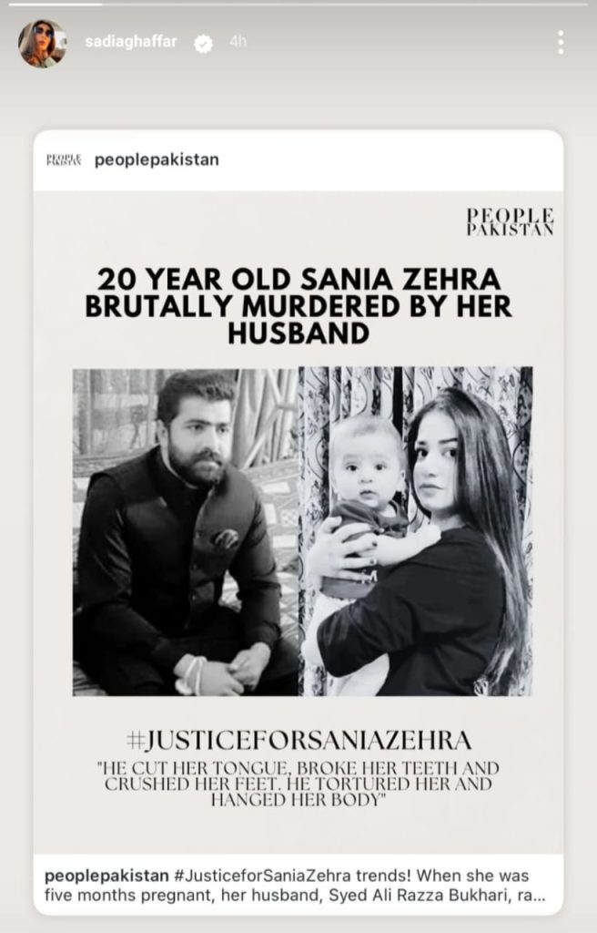 Pakistanis Horrified And Raise Their Voice For Sania Zehra