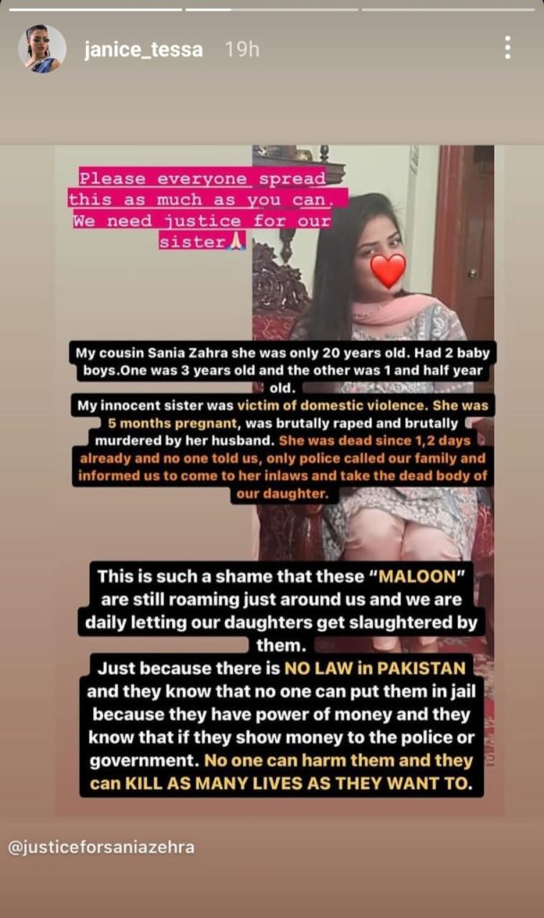 Pakistanis Horrified And Raise Their Voice For Sania Zehra