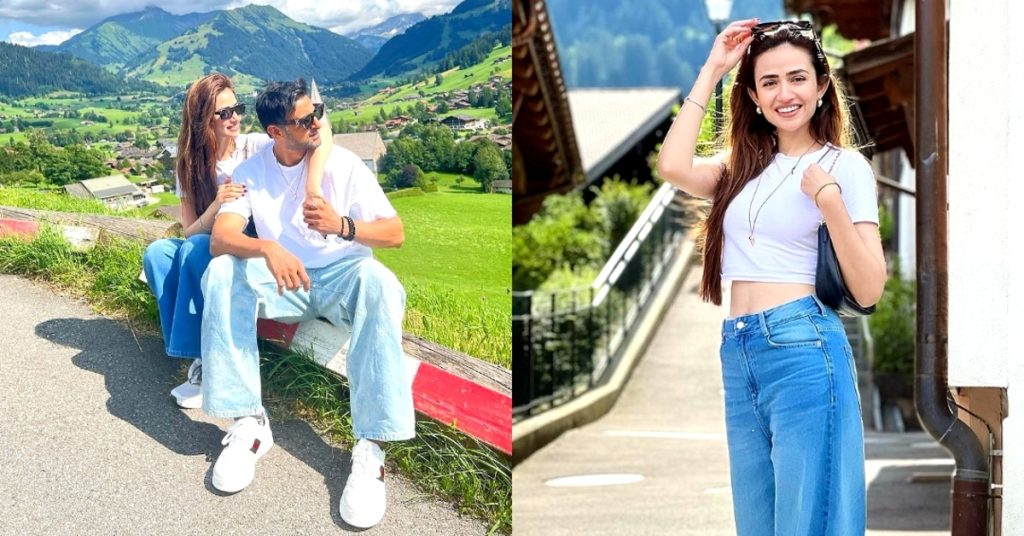 Sana Javed and Shoaib Malik Enjoying Vacation in Gstaad, Switzerland