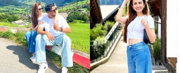 Sana Javed and Shoaib Malik Enjoying Vacation in Gstaad, Switzerland