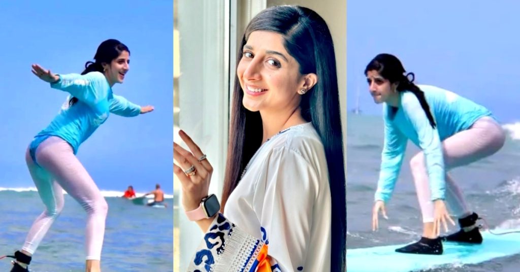 Mawra Hocane’s Surfing Video and Pictures Under Public Scrutiny