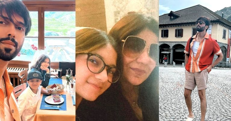 Fahad Mustafa New Clicks with Kids & Wife from Recent Vacation