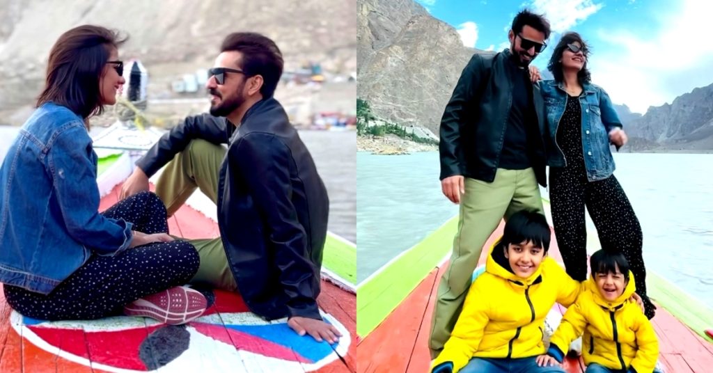 Bilal Qureshi & Uroosa Qureshi's Adorable Romantic Pictures from Attabad Lake