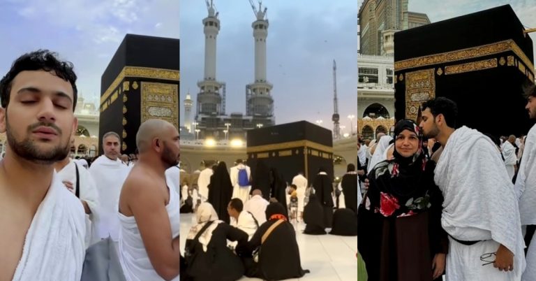 Maaz Safder Umrah Videos and Pictures with Family