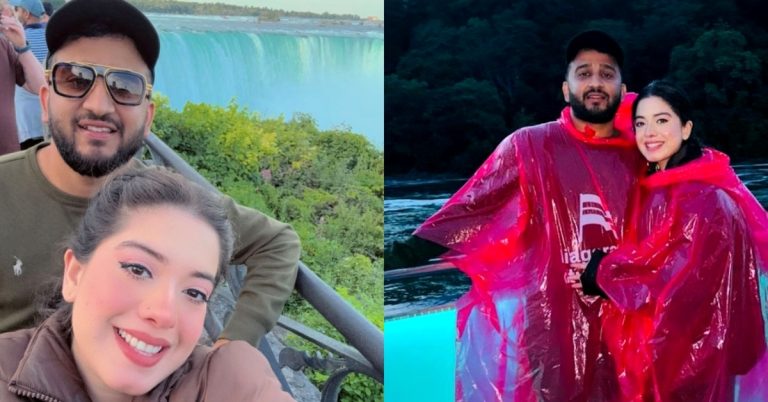 Arisha Razi Shares Clicks with Husband from Niagara Falls, Canada