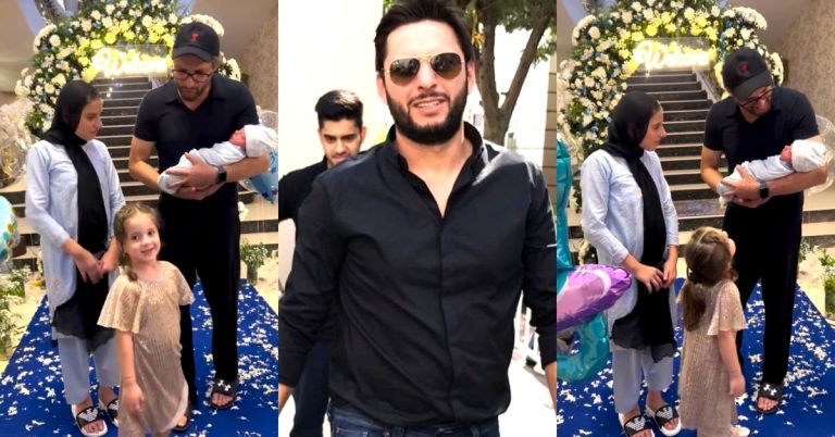 Shahid Afridi’s Adorable Video with His Grandson & Daughters