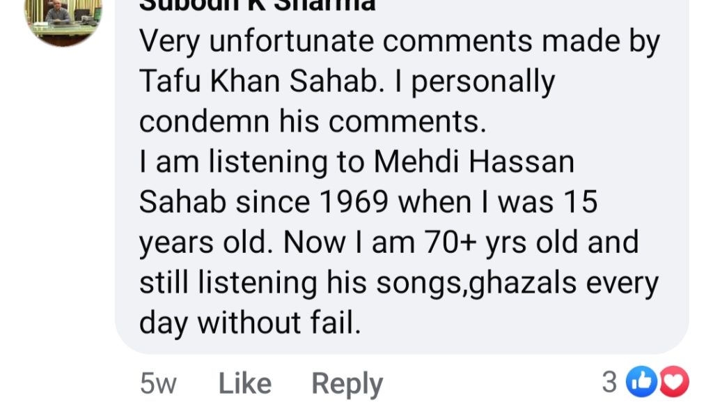 Mehdi Hassan's Son Replies To Ustad Tafu's Insulting Comment About Father