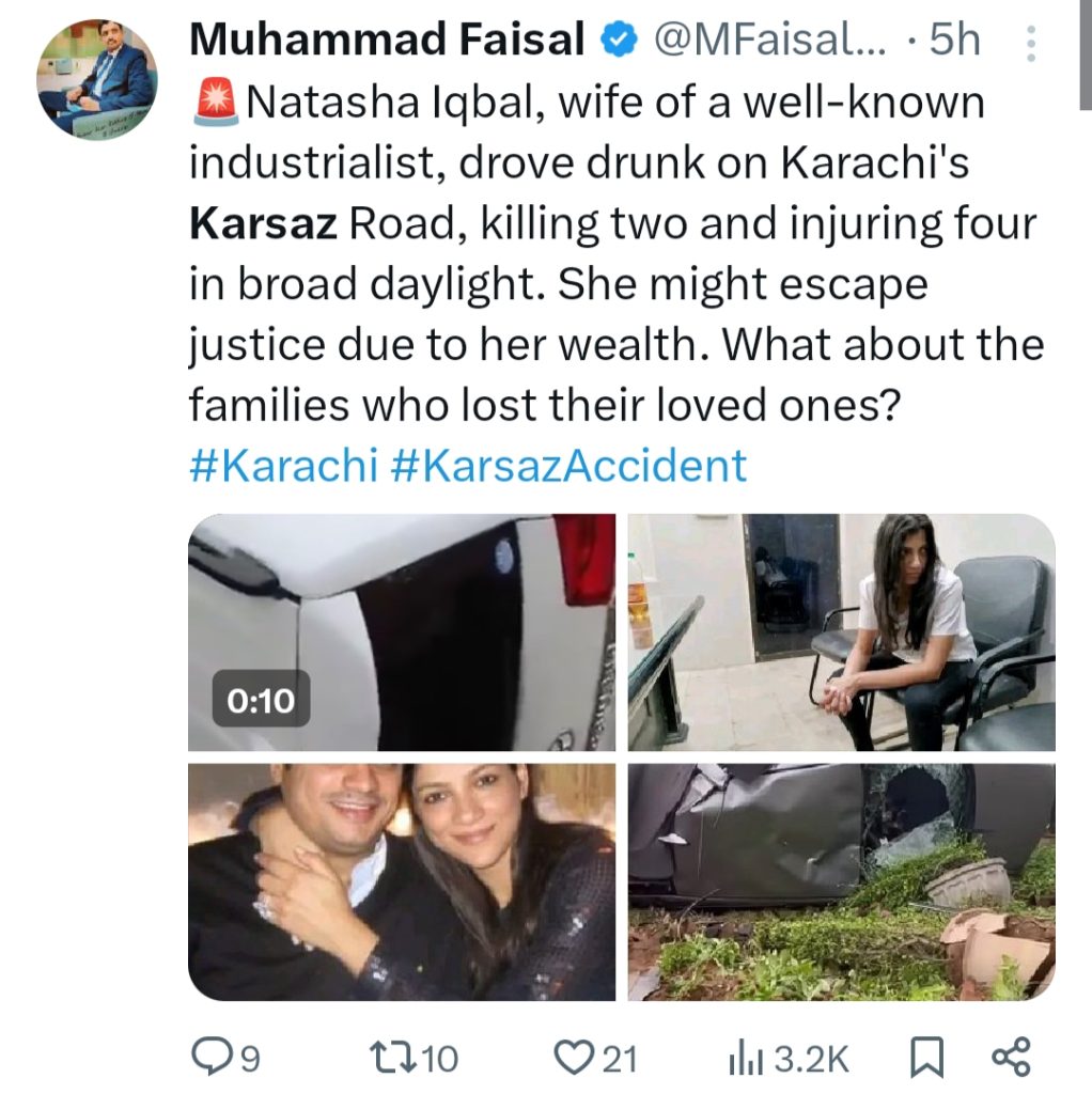 Pakistani Public Shaken After Karsaz Accident Videos Go Viral