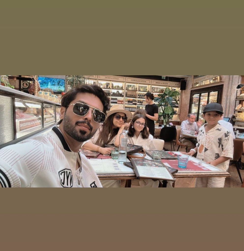 Pictures Of Fahad Mustafa & Family from New Destination Prague Czech Republic