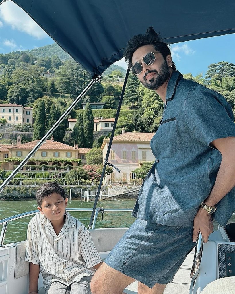 Fahad Mustafa Family Pictures from Their Last Day In Europe