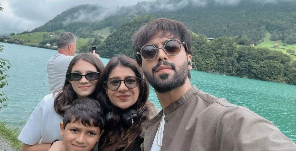 Fahad Mustafa Family Pictures from Their Last Day In Europe