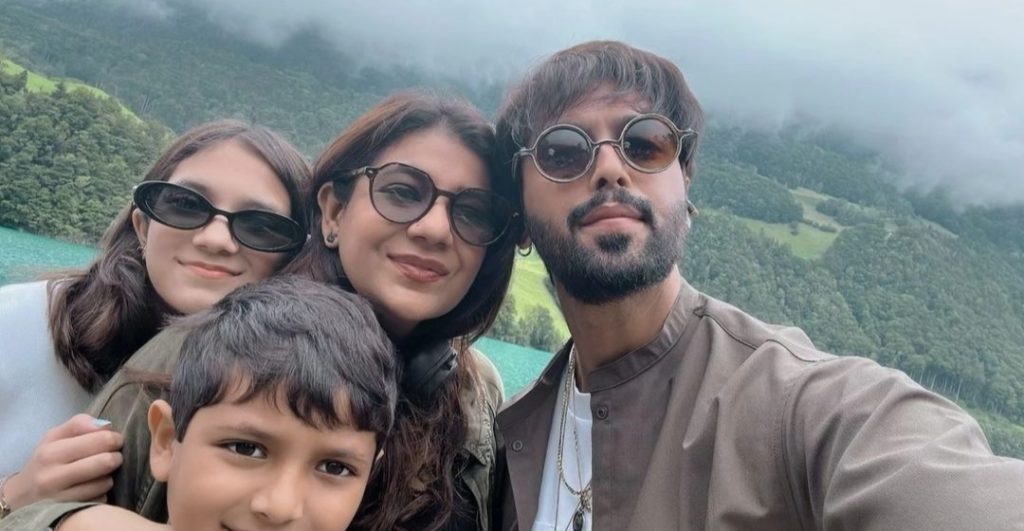 Fahad Mustafa Family Pictures from Their Last Day In Europe