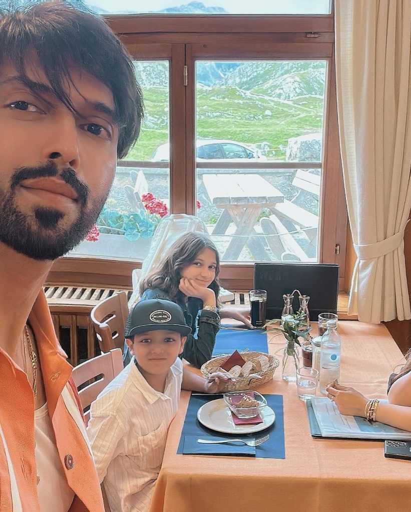 Fahad Mustafa's New Vacation Pictures with Family from Switzerland