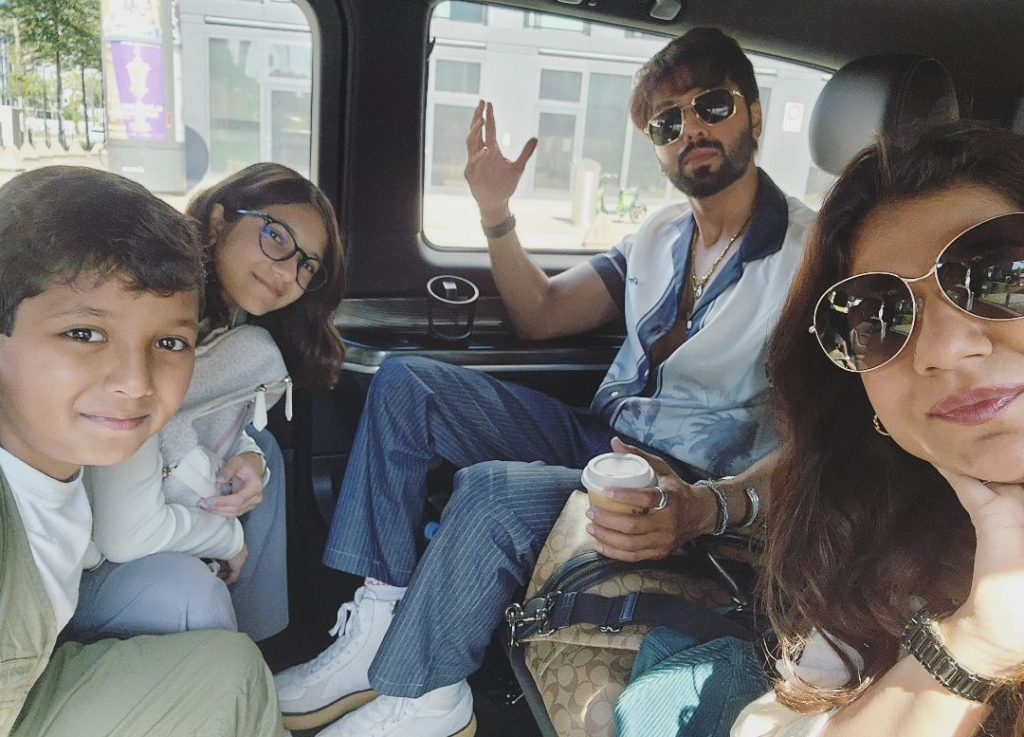 Fahad Mustafa Family Pictures from Their Last Day In Europe