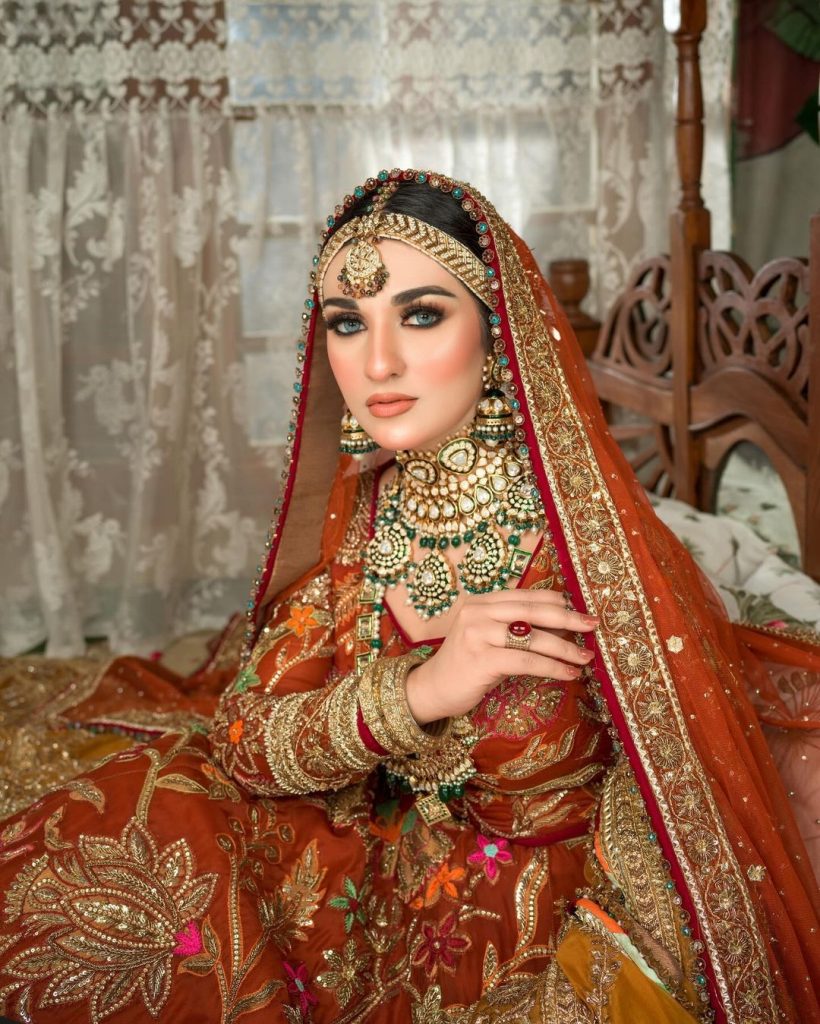 Sarah Khan Radiates Charm in Her Latest Bridal Photoshoot