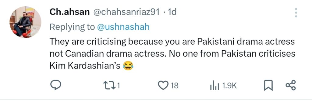 Ushna Shah Calls Pakistanis Hypocrites for Criticizing Her Dressing