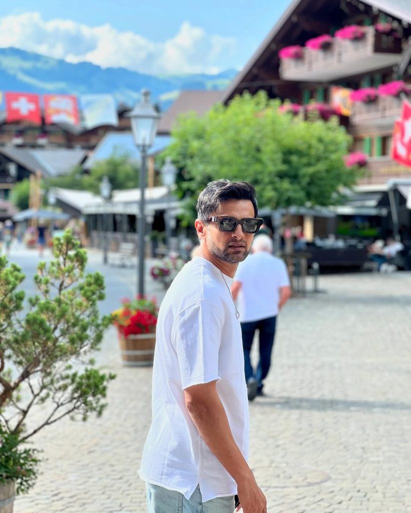 Sana Javed and Shoaib Malik Enjoying Vacation in Gstaad, Switzerland