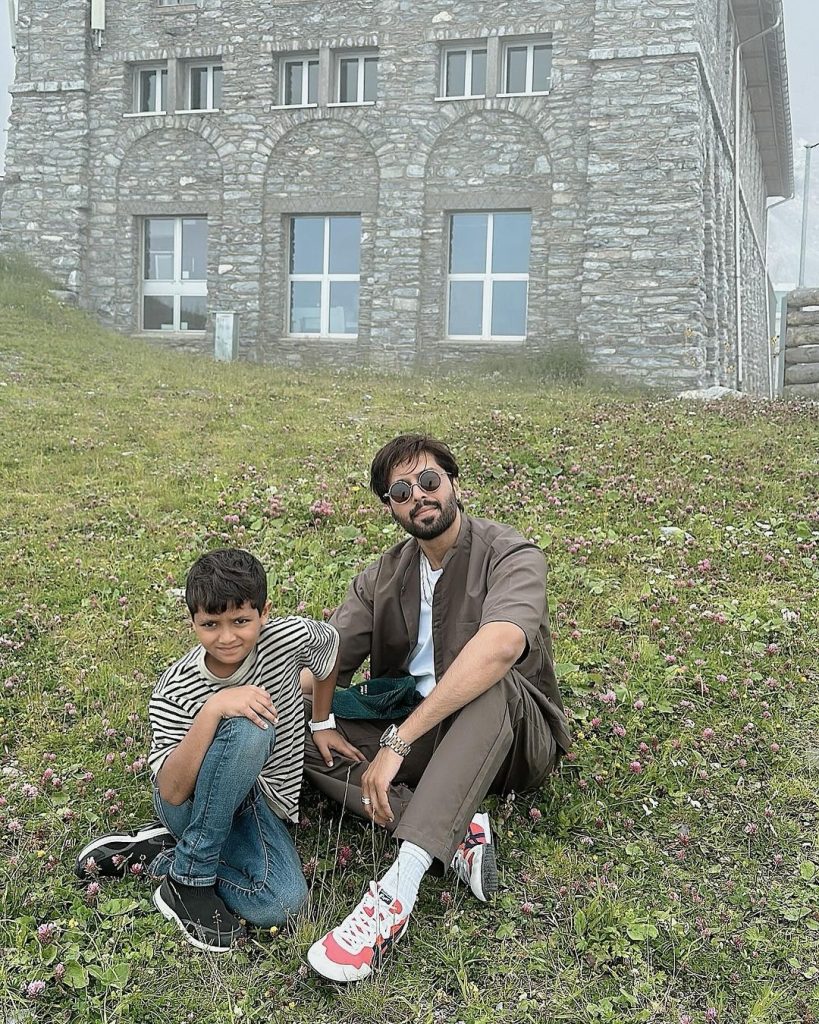 Fahad Mustafa's New Vacation Pictures with Family from Switzerland