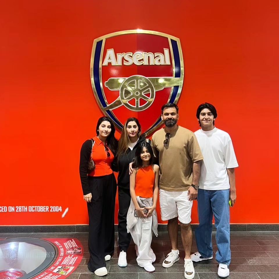 Muhammad Hafeez's New Adorable Family Pictures from UK