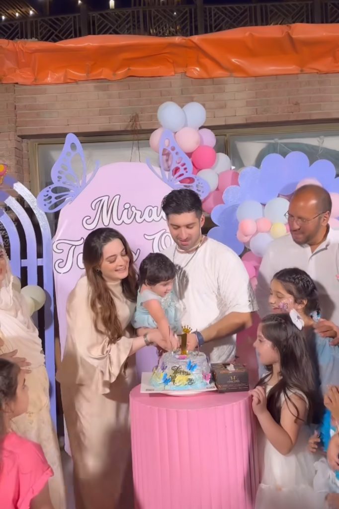 Aiman Khan & Muneeb Butt Daughter Miral's First Birthday Celebration