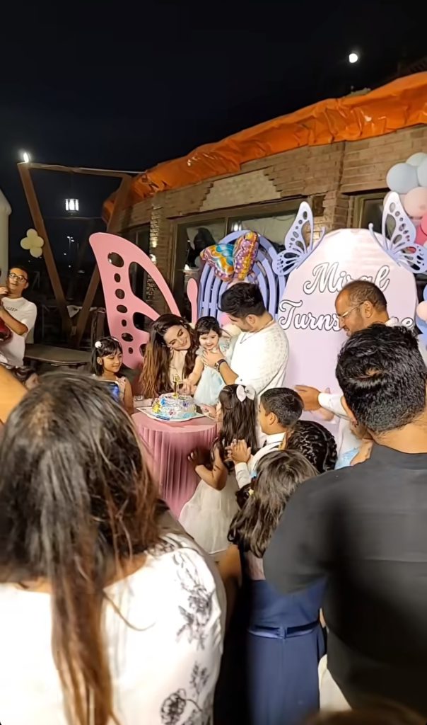 Aiman Khan & Muneeb Butt Daughter Miral's First Birthday Celebration