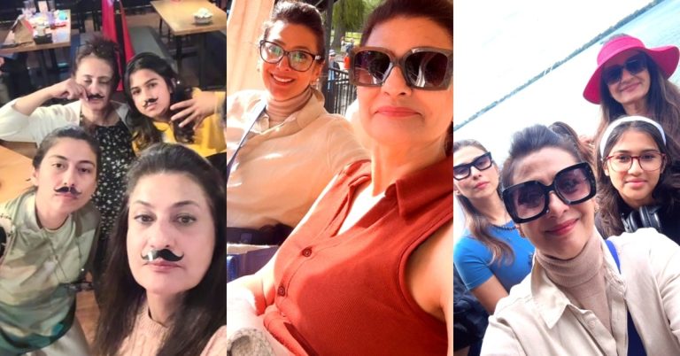 Saba Hameed Vacationing With Daughter & Sister