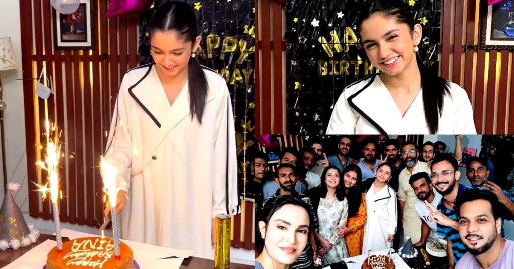 Aina Asif Celebrates Birthday on Drama Set