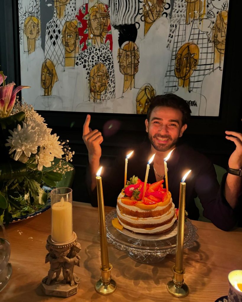 Ali Ansari Celebrates Birthday With Wife Saboor And Friends