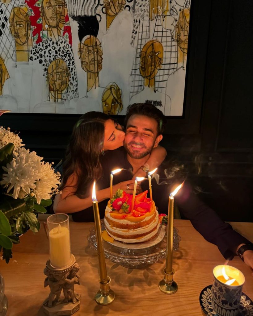 Ali Ansari Celebrates Birthday With Wife Saboor And Friends