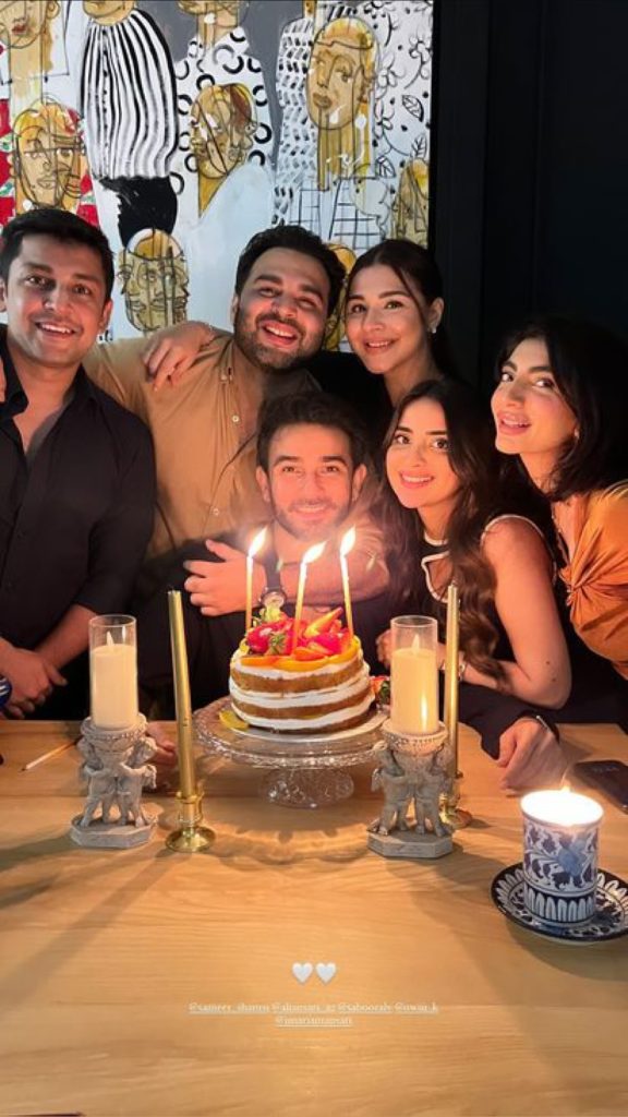 Ali Ansari Celebrates Birthday With Wife Saboor And Friends