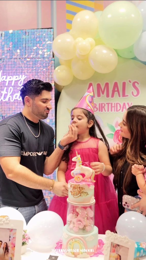 Muneeb Butt & Aiman Khan Celebrate Amal's 5th Birthday - HD Pictures