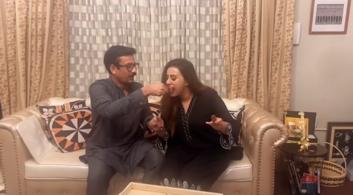 Madeha Naqvi Celebrates Her Birthday With Husband Faisal Sabzwari