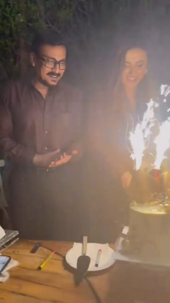 Madeha Naqvi Celebrates Her Birthday With Husband Faisal Sabzwari