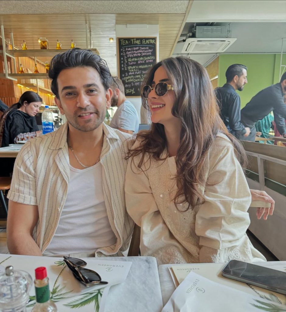 Ali Ansari Celebrates Birthday With Wife Saboor And Friends