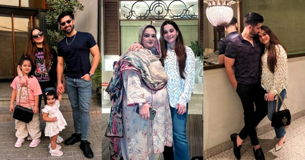 Aiman Khan Beautiful Family Clicks from Recent Events