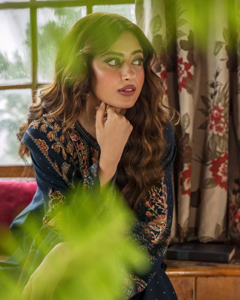 Iqra Aziz and Sajal Aly's Photoshoot for Sapphire Winter Collection 2024