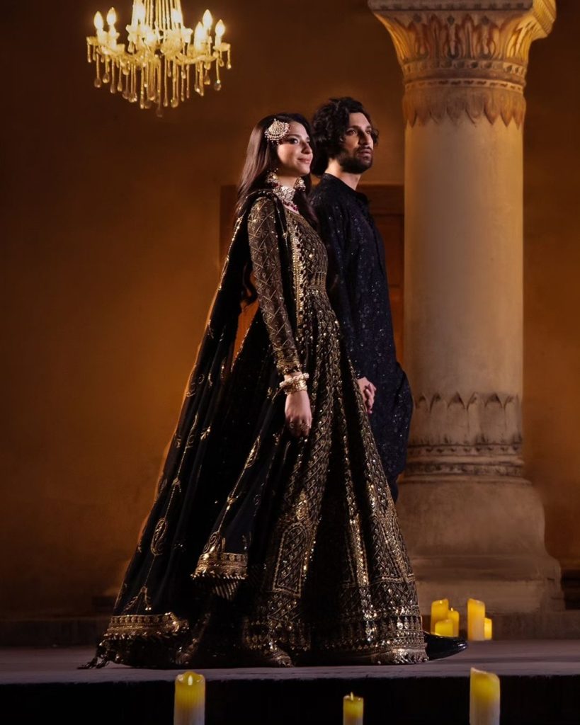 Ahad Raza Mir and Ramsha Khan Featured In Asim Jofa's Latest Collection