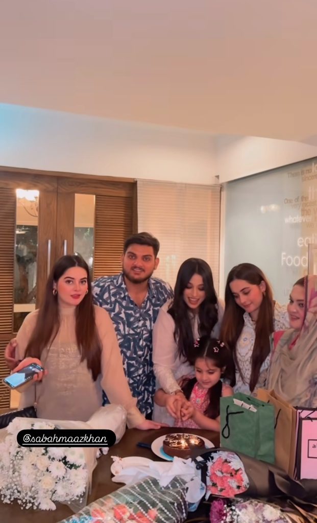 Aiman Khan Beautiful Family Clicks from Recent Events