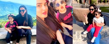 Kiran Tabeir Cute Pictures With Daughter from Murree