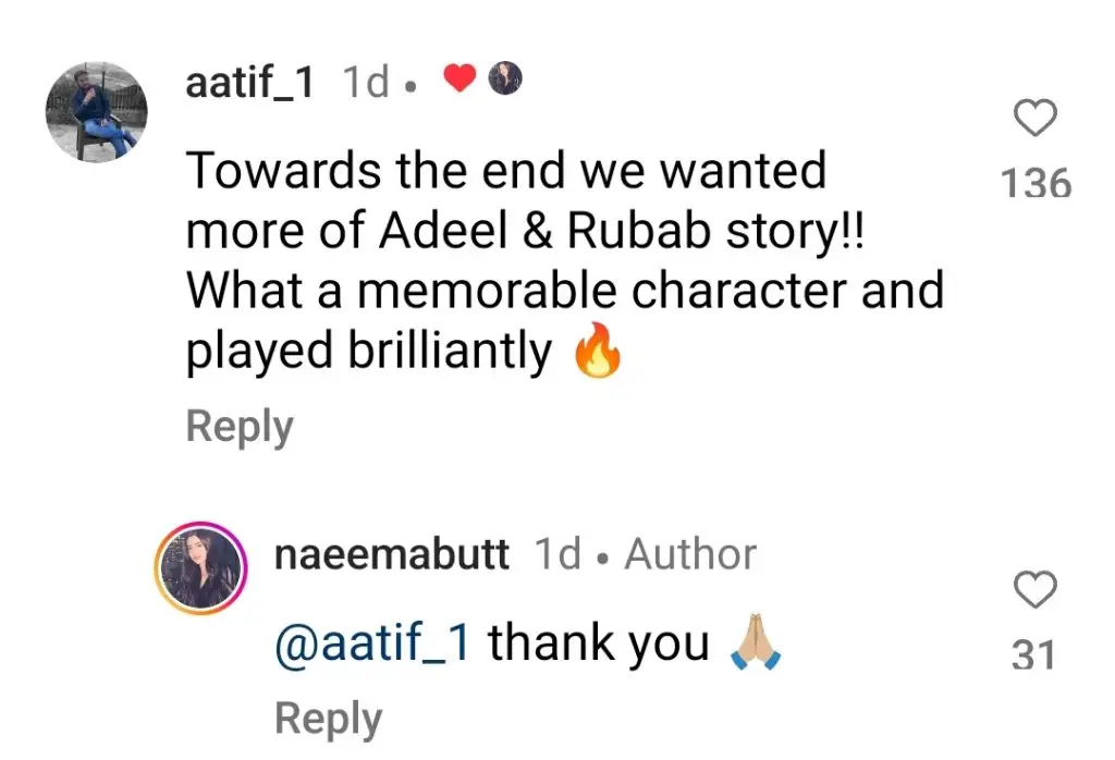 Naeema Butt's Farewell to Kabhi Main Kabhi Tum Viewers