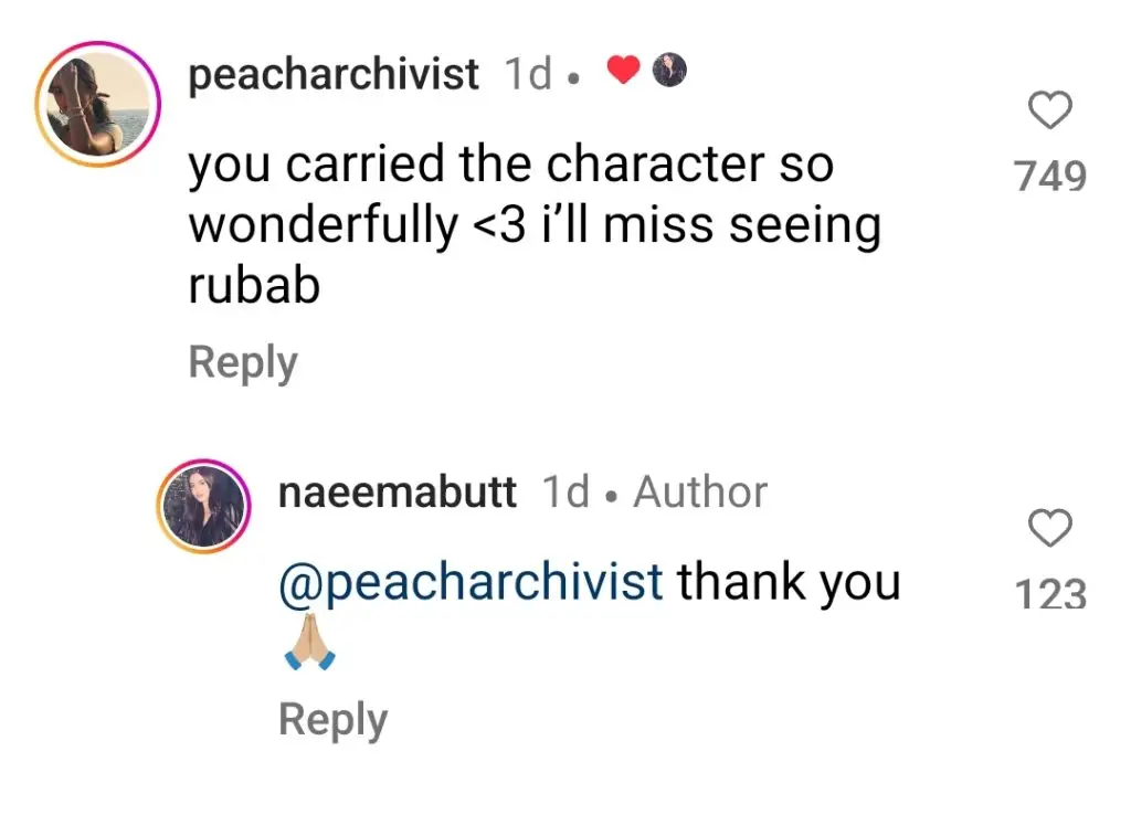 Naeema Butt's Farewell to Kabhi Main Kabhi Tum Viewers