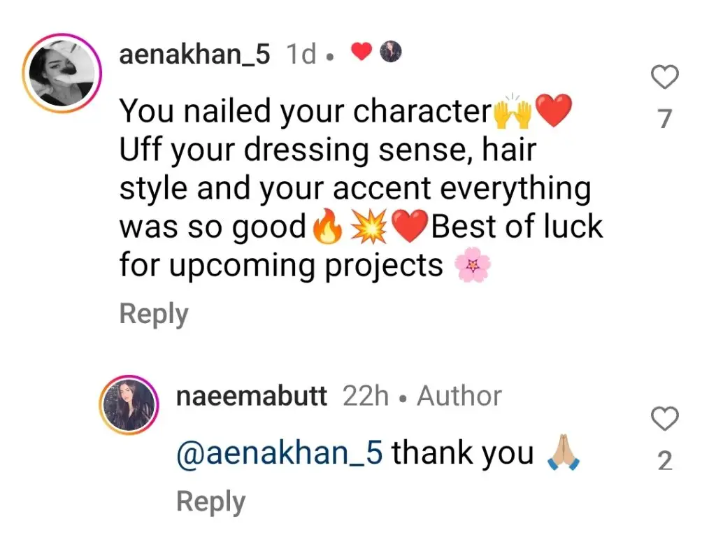 Naeema Butt's Farewell to Kabhi Main Kabhi Tum Viewers