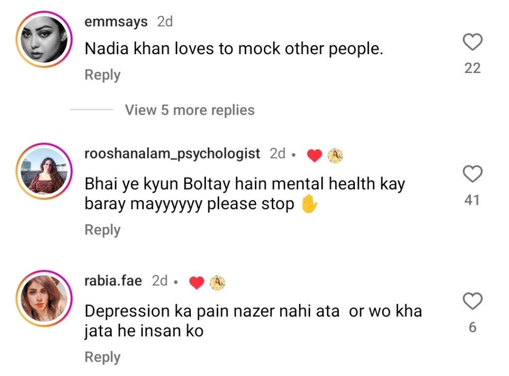 Nadia Khan’s Insensitive Remarks about Depression