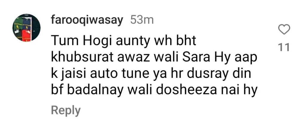 Aima Baig’s Response to Sara Raza Gets Trolled