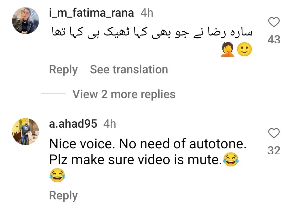 Aima Baig’s Response to Sara Raza Gets Trolled