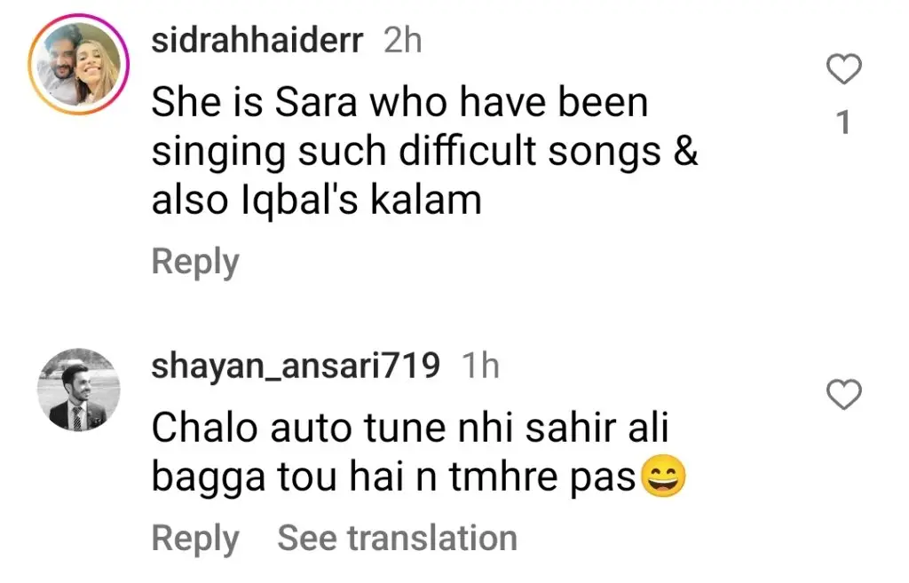 Aima Baig’s Response to Sara Raza Gets Trolled