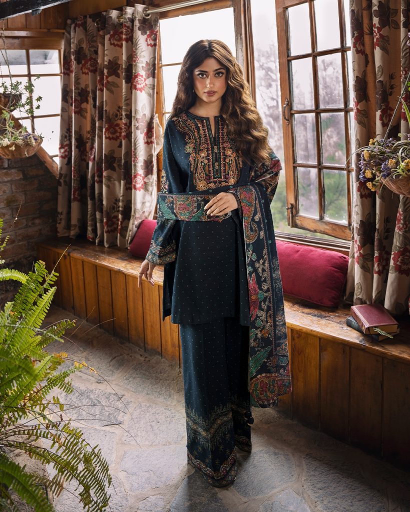 Iqra Aziz and Sajal Aly's Photoshoot for Sapphire Winter Collection 2024