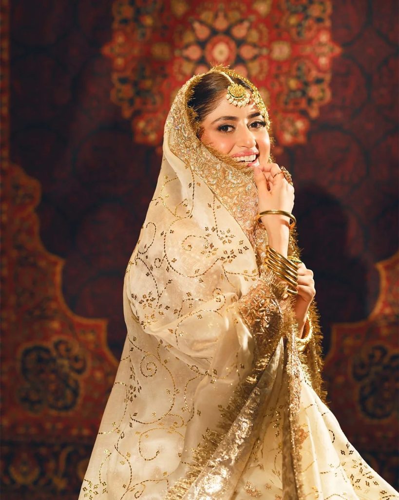 Sajal Aly Look Ethereal In Latest Bridal Shoot For Aisha Imran